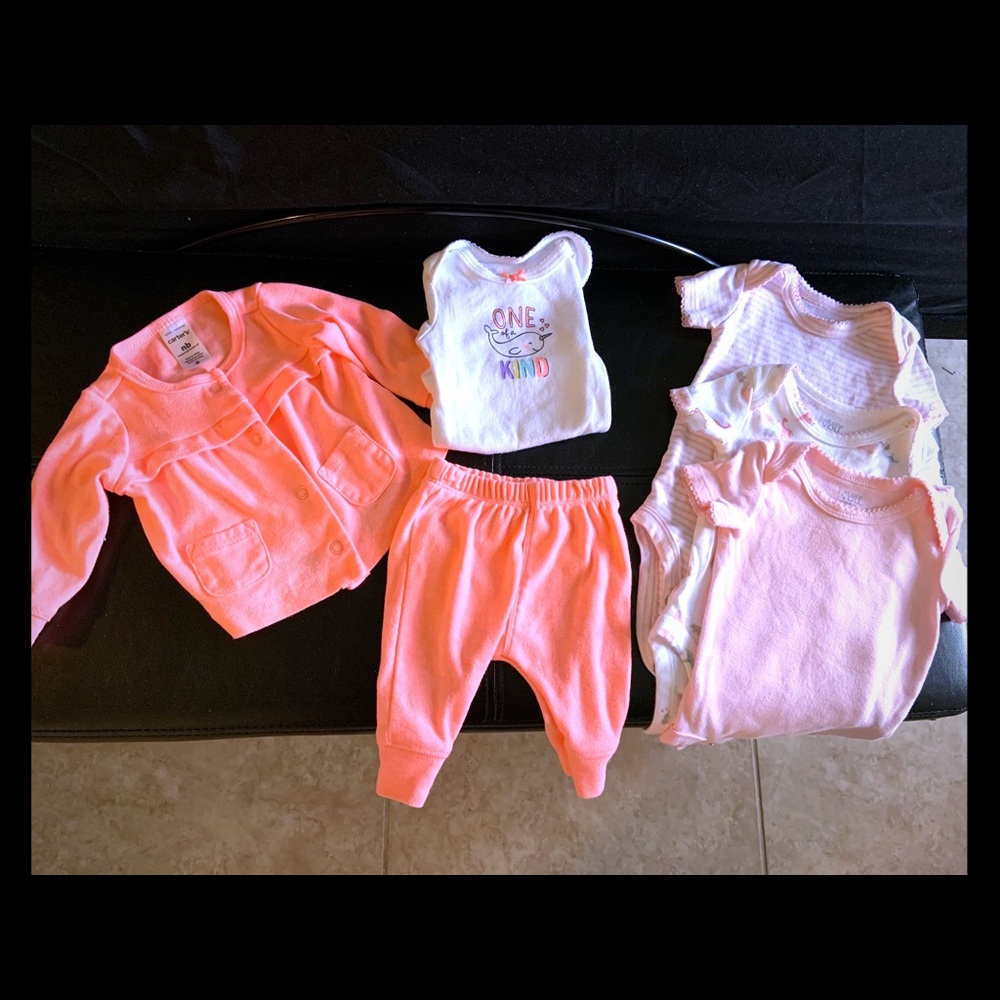 Carters Brand Newborn Baby Girl Clothing